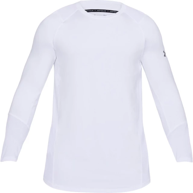Pánske tričko Under Armour Raid 2.0 LS - XL - White / White / Graphite