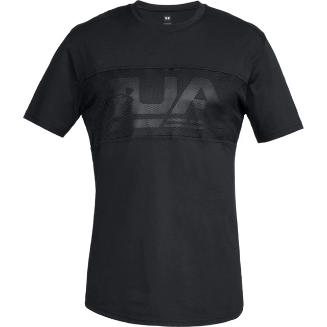 Pánske tričko Under Armour Unstoppable Graphic Mesh SS T - XL - Black/Black