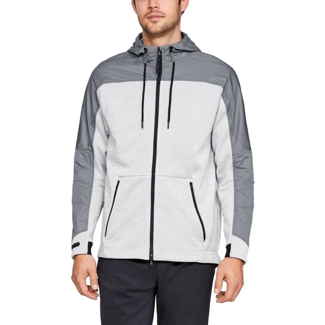 Pánská mikina Under Armour Unstoppable Coldgear Swacket - Steel/Steel