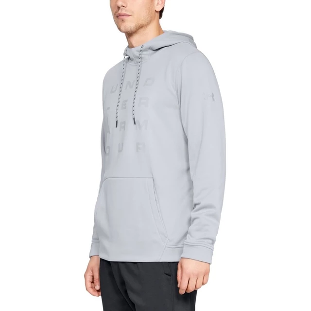 Pánska mikina Under Armour Armour Fleece Tempo PO Hoodie - Overcast Gray/Overcast Gray