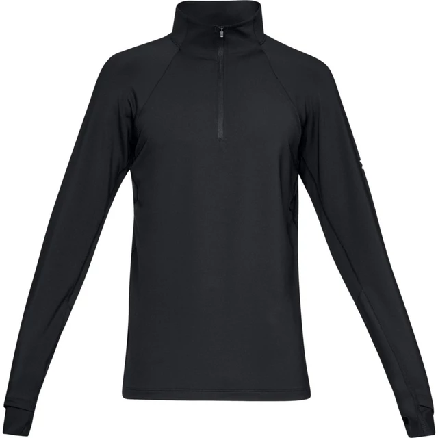 Pánska bežecká bunda Under Armour CG Reactor Run Half Zip v2 - BLACK / BLACK / REFLECTIVE - BLACK / BLACK / REFLECTIVE