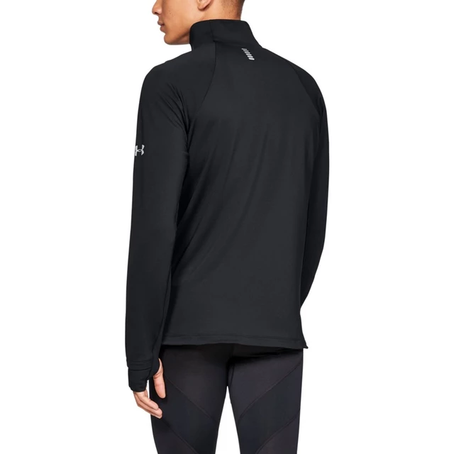 Men’s Running Jacket Under Armour CG Reactor Half Zip v2 - Black/Black/Reflective