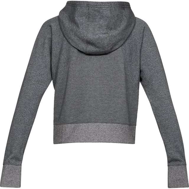 Women’s Hoodie Under Armour TB Ottoman Fleece FZ-WM Graphic - Charcoal Light Heather/White/White