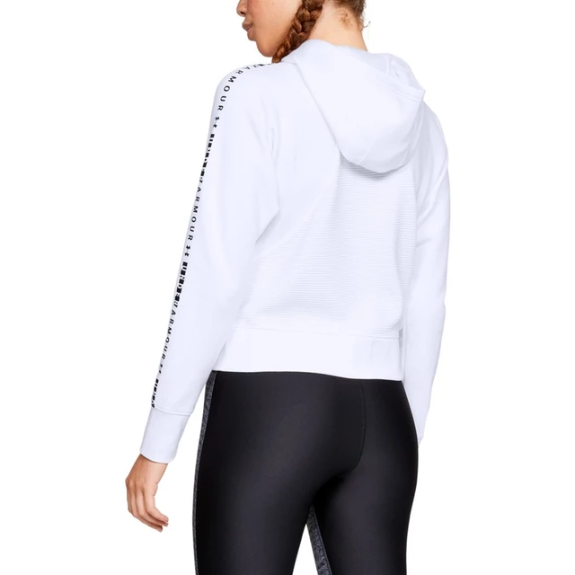 Women’s Hoodie Under Armour TB Ottoman Fleece FZ-WM Graphic - Black/White/White