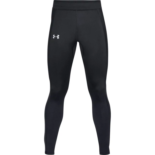 Pánske kompresné legíny Under Armour Coldgear Run Tight - BLACK / BLACK / REFLECTIVE