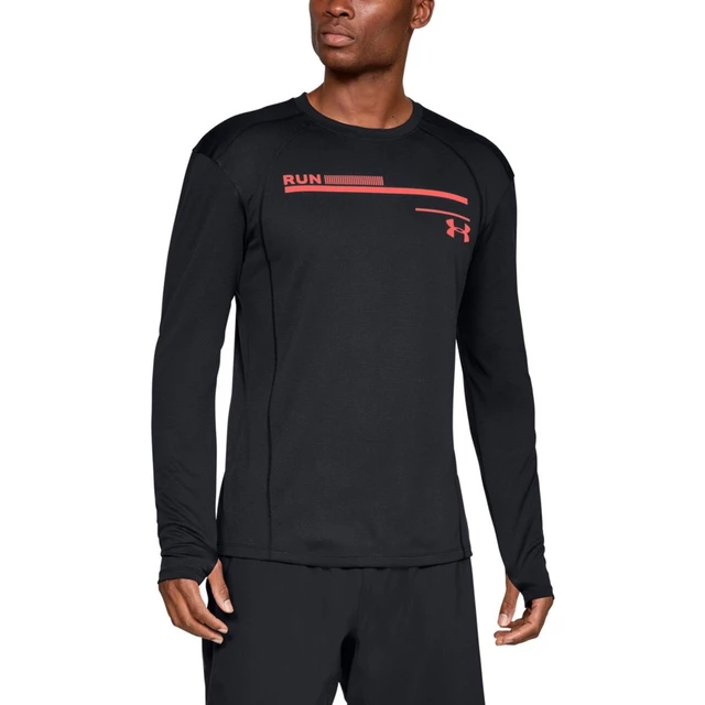 Pánske bežecké tričko Under Armour Simple Run Graphic Longsleeve - Deceit / Ghost Gray / Reflective