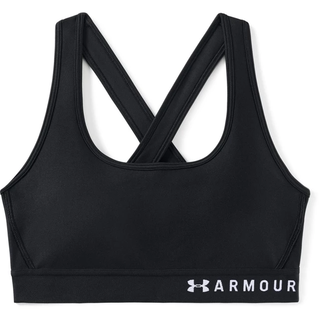 Dámska športová podprsenka Under Armour Crossback Graphic - S - BLACK / BLACK / WHITE