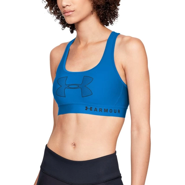 Dámska športová podprsenka Under Armour Crossback Graphic - Blue Circuit / Blue Circuit / Black