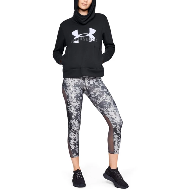 Women’s Hoodie Under Armour Cotton Fleece Sportstyle Logo - Black