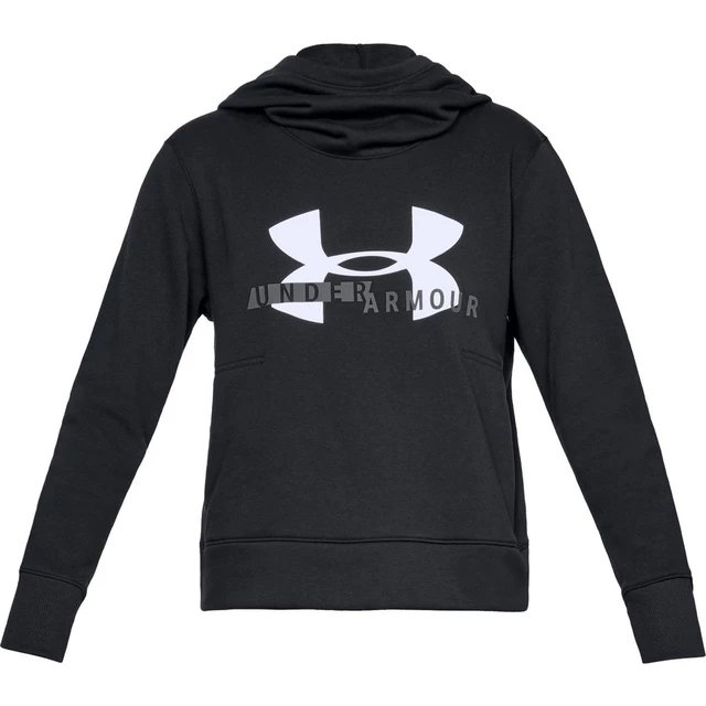 Dámská mikina Under Armour Cotton Fleece Sportstyle Logo Hoodie - Black