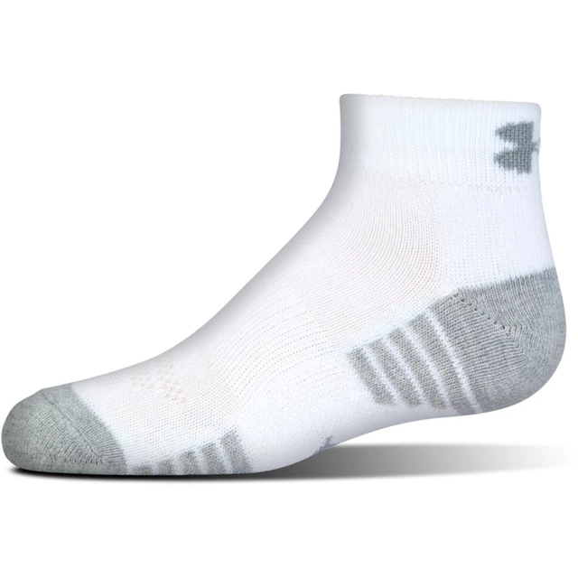 Detské členkové ponožky Under Armour Heatgear Low Cut 3 páry - White