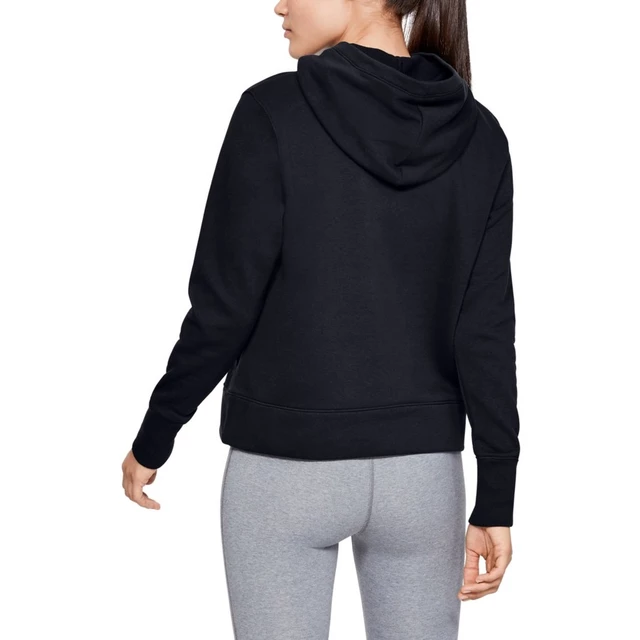 Women’s Hoodie Under Armour Cotton Fleece Sportstyle Logo - Black