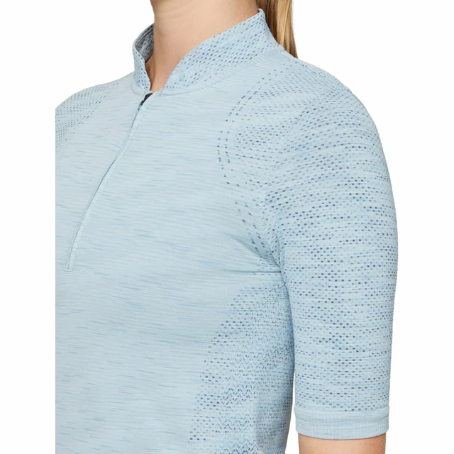 Dámské triko s límečkem Under Armour Seamless Zip Polo - Coded Blue