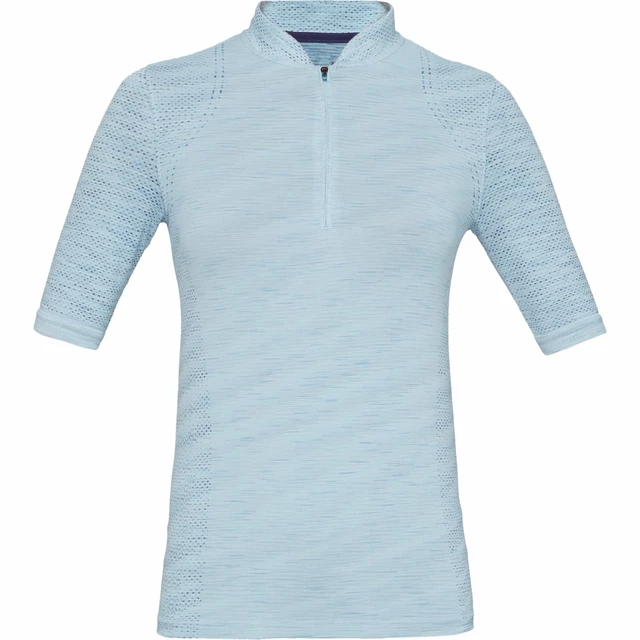 Dámske tričko s límčekom Under Armour Seamless Zip Polo - XS - Coded Blue