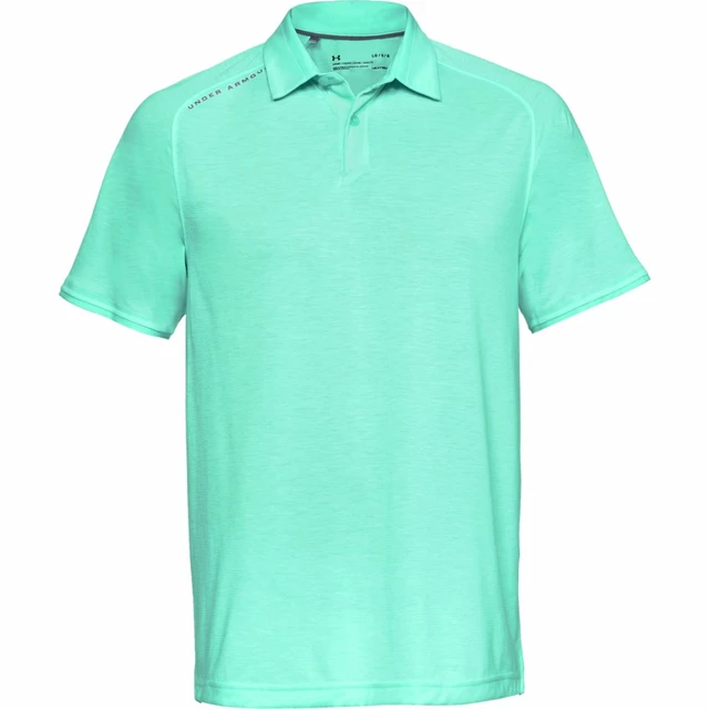 Men’s Polo Shirt Under Armour Tour Tips - Pitch Gray - Neo Turquoise