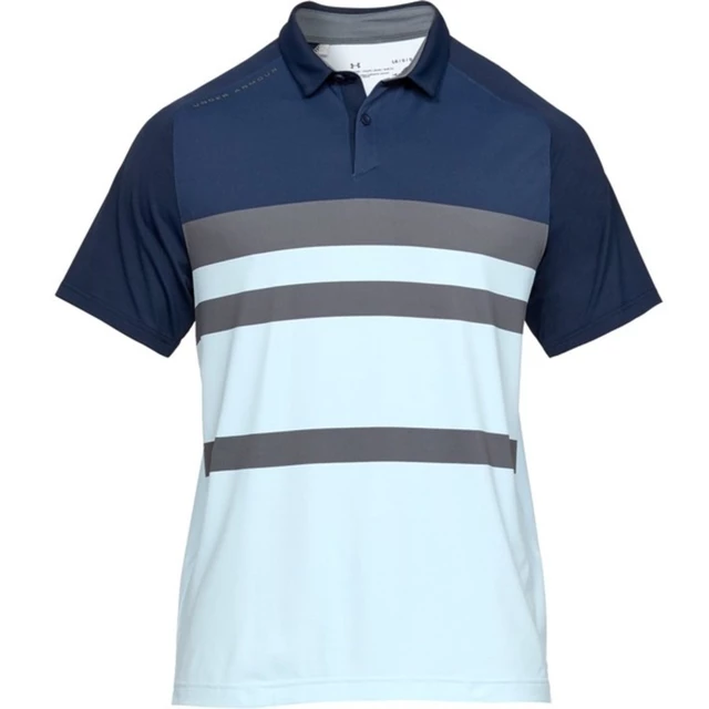 Pánske tričko Under Armour Iso-Chill Block Polo - L - Academy