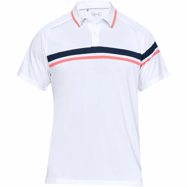 Pánske tričko Under Armour Tour Tips Drive Polo - L - White