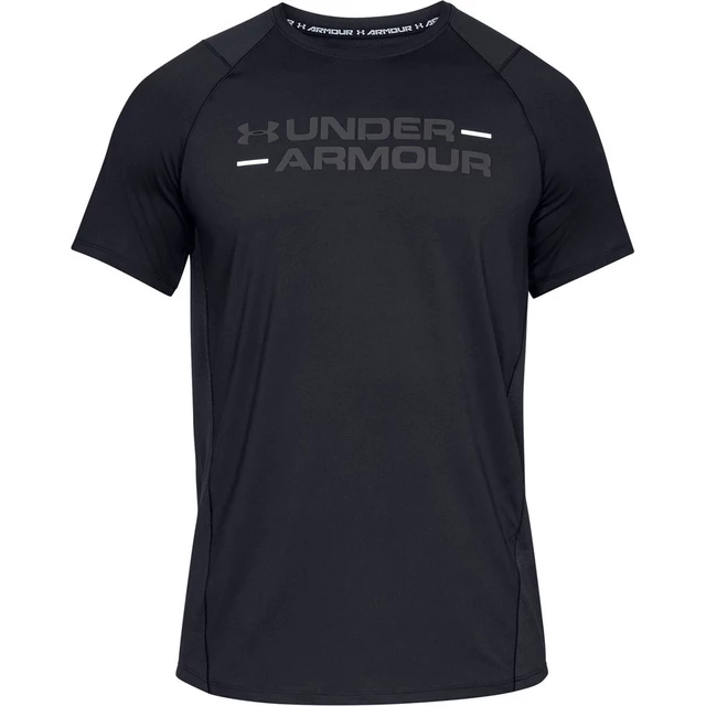 Pánske tričko Under Armour MK1 SS Wordmark - M - Black