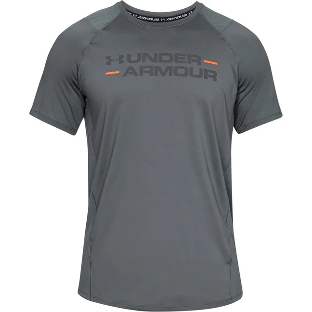 Pánske tričko Under Armour MK1 SS Wordmark - M - Pitch Gray