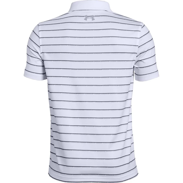 Chlapecké triko Under Armour Tour Tips Stripe Polo - Petrol Blue