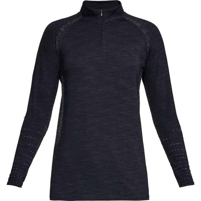 Dámske tričko Under Armour Tour Tips 1/4 Zip - Purple Luxe Medium Heather - Black