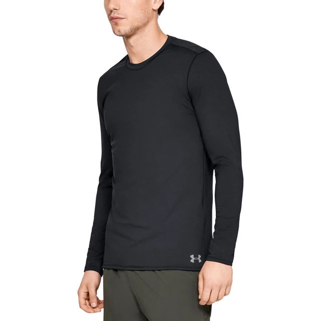 Pánske tričko Under Armour Fitted CG Crew - M - Black