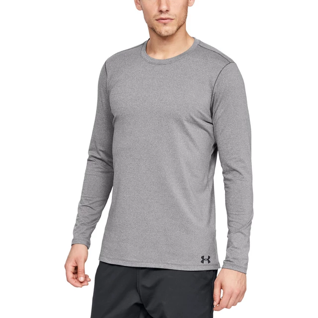 Pánské triko Under Armour Fitted CG Crew - Charcoal Light Heather - Charcoal Light Heather