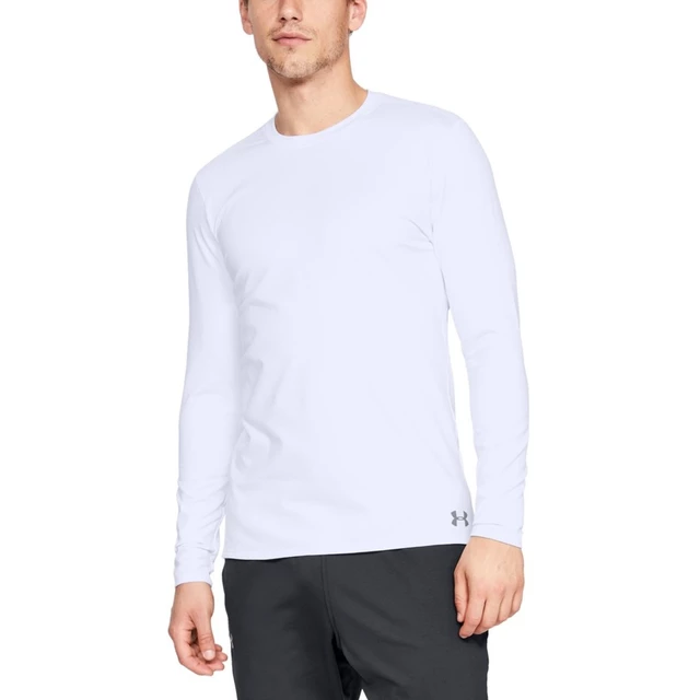 Pánske tričko Under Armour Fitted CG Crew - White - White