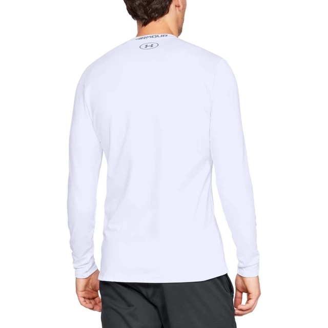 Pánske tričko Under Armour Fitted CG Crew - White