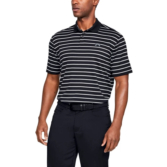 Pánske tričko Under Armour Performance Polo 2.0 Divot Stripe - Thunder