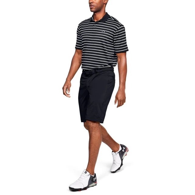 Pánske tričko Under Armour Performance Polo 2.0 Divot Stripe - Blitz Red