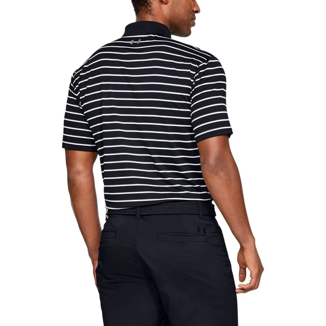 Pánske tričko Under Armour Performance Polo 2.0 Divot Stripe - Blitz Red