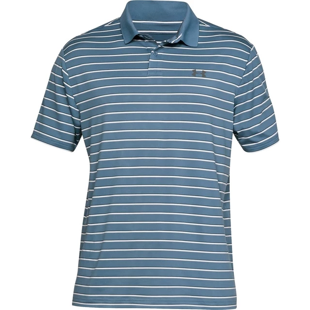 Pánske tričko Under Armour Performance Polo 2.0 Divot Stripe - S - Thunder