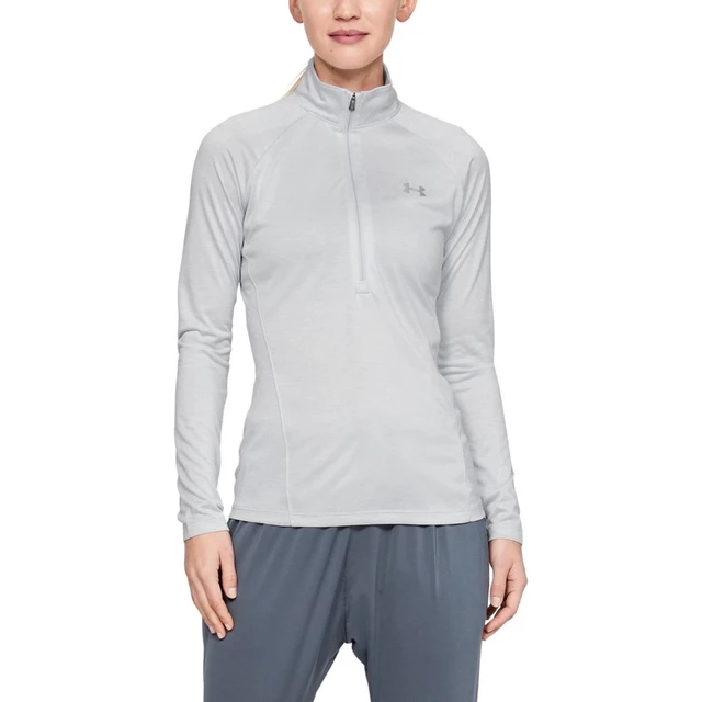 Dámská funkční mikina Under Armour New Tech 1/2 Zip - Twist - Halo Gray