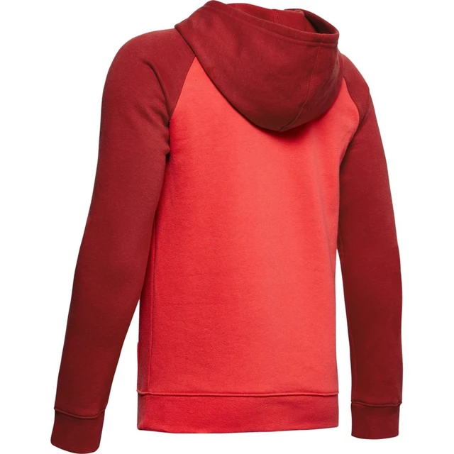 Chlapecká mikina Under Armour Rival Logo Hoodie - Martian Red