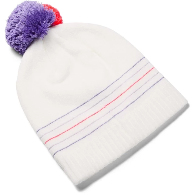 Dívčí kulich Under Armour Girl's Triple Scoop Beanie - Onyx White