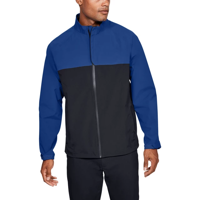 Pánska nepremokavá bunda Under Armour Stormproof Golf Rain Jacket - Black