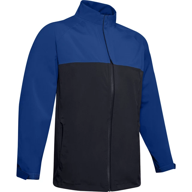 Pánska nepremokavá bunda Under Armour Stormproof Golf Rain Jacket - Black - Royal