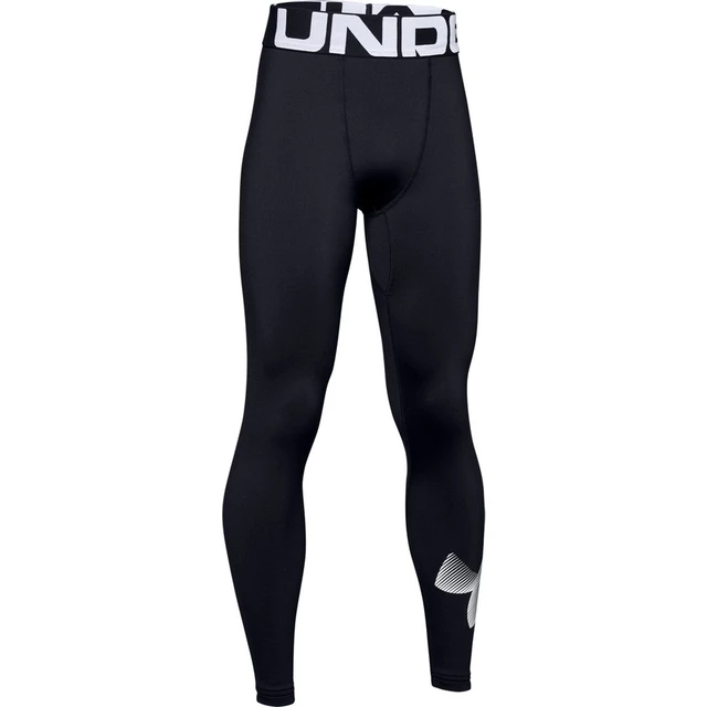 Chlapčenské legíny Under Armour ColdGear Armour Leggings - YXL - Black