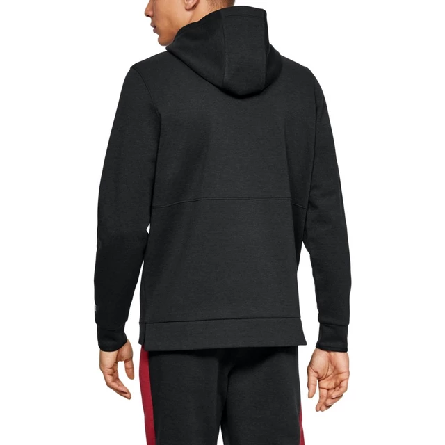 Pánska mikina Under Armour Athlete Recovery Fleece Graphic Hoodie - Black