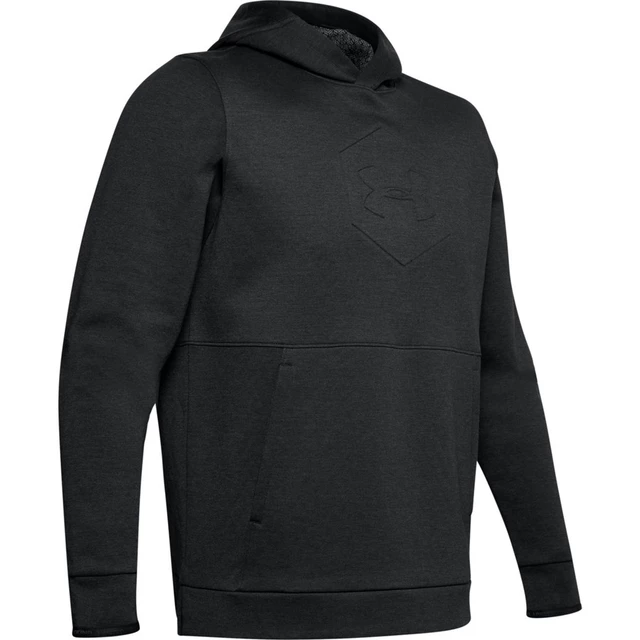 Pánska mikina Under Armour Athlete Recovery Fleece Graphic Hoodie - Black