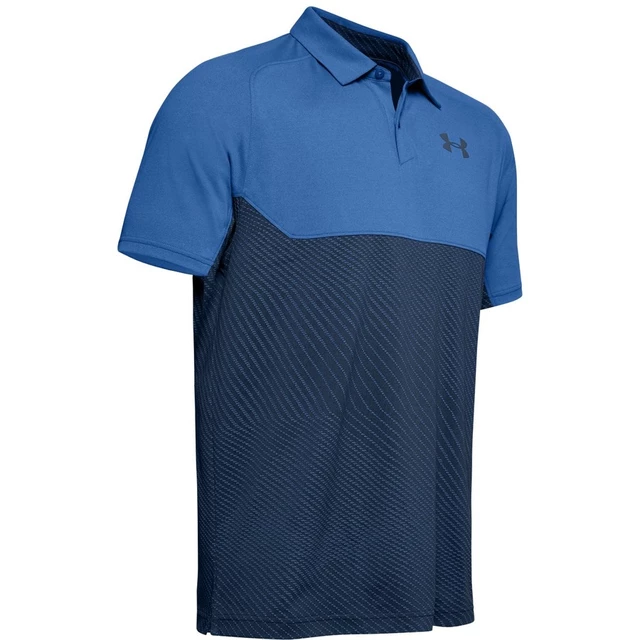 Pánske tričko Under Armour Tour Tips Blocked Polo - L - Tempest