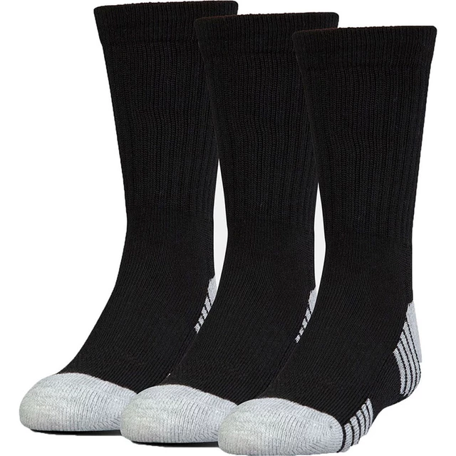 Unisex Socks Under Armour HeatGear Preformance Tech Crew – 3-Pack - Black - Black