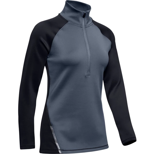 Dámske termo tričko Under Armour UA CG Armour 1/2 Zip Color Block - S - Black