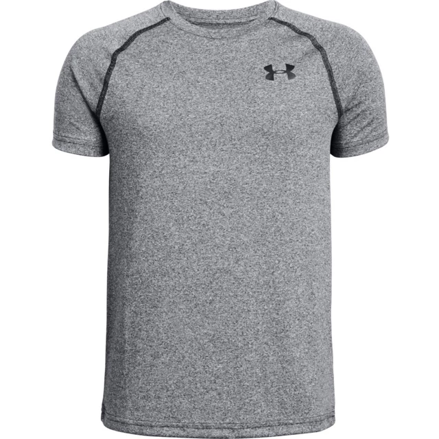 Chlapecké triko Under Armour Tech Tee - Black Light Heather - Black Light Heather