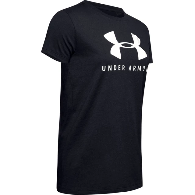 Women’s T-Shirt Under Armour Graphic Sportstyle Classic Crew - Black-Chrome