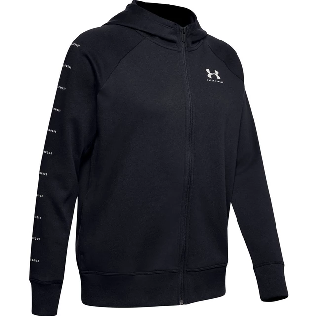 Dámska mikina Under Armour Rival Fleece Sportstyle LC Sleeve Graphic - XS - Black