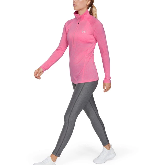 Dámska funkčná mikina Under Armour New Tech 1/2 Zip - Twist - S - Lipstick