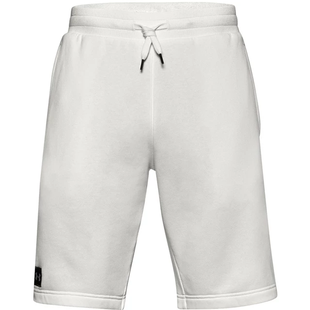 Pánske kraťasy Under Armour Rival Fleece Short - Black/Black - Onyx White