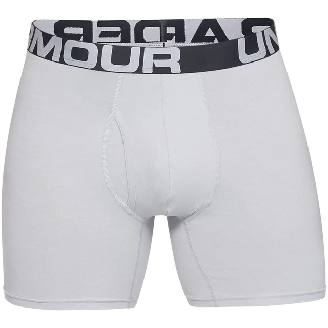 Férfi boxeralsó Under Armour Charged Cotton 6in 3 Pack - Mod Gray Medium Heather